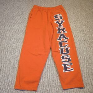 Vintage Syracuse University Athletic Sweatpants Mens Medium Orange Spellout TCX